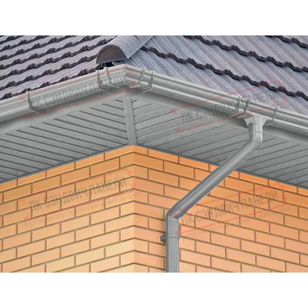 Markaziy perforatsiyalangan metall sofit 0,45 PE plyonka bilan RAL 9006 alyumin oq