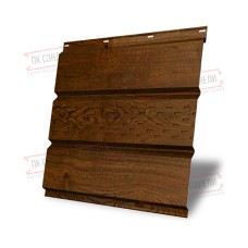 Софит металлический центральная перфорация 0,45 Print Elite с пленкой Antique Wood