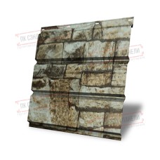 Софит металлический центральная перфорация 0,45 Print Elite с пленкой Fine Stone