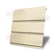 Софит металлический полная перфорация 0,5 Satin с пленкой RAL 1015 светлая слоновая кость