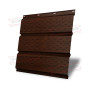 Софит металлический полная перфорация 0,45 Print Elite с пленкой Choco Wood