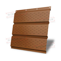 To'liq perforatsiyalangan metall sofit 0,5 Quarzit plyonka bilan Cuprum Steel