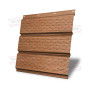 Софит металлический полная перфорация 0,45 Print Elite с пленкой Honey Wood