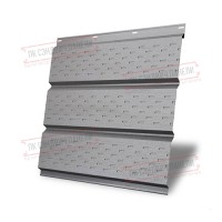 To'liq perforatsiyalangan metall sofit 0,45 Print Elite plyonka bilan Milky Wood