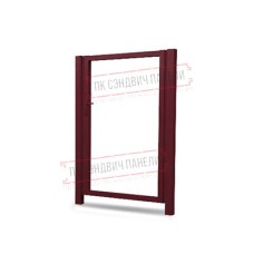 Калитка Жалюзи 1,68х1 RAL 3005 без заполнения