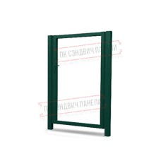 Калитка Жалюзи 1,68х1 RAL 6005 без заполнения