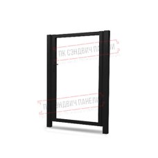 Калитка Жалюзи 2,0х1 RAL 9005 без заполнения