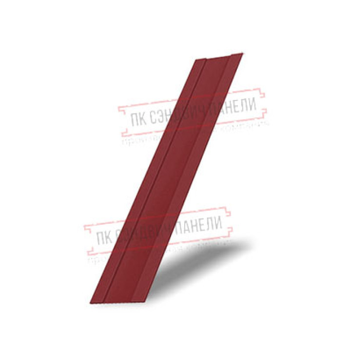 Крепежная планка жалюзи Milan,Tokyo 0,45 PE с пленкой RAL 3011 коричнево-красный