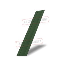 Крепежная планка жалюзи Milan,Tokyo 0,5 GreenCoat Pural BT, matt RAL 6020 хромовая зелень