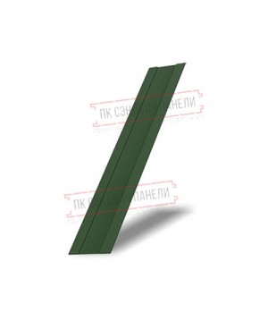 Крепежная планка жалюзи Milan,Tokyo 0,5 GreenCoat Pural BT, matt RAL 6020 хромовая зелень