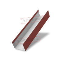 Крышка 65х40 жалюзи Milan,Tokyo 0,5 GreenCoat Pural BT, matt RAL 3009 оксидно-красный