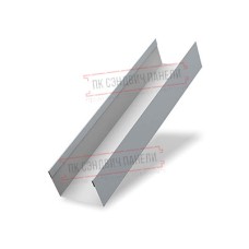 Крышка 45х20 жалюзи Texas 0,5 GreenCoat Pural BT, matt RR 21 светло-серый (RAL 7040 серое окно)