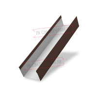 Qopqoq 65х40 jalyuzi Milan,Tokyo 0,45 Drap ST RAL 8017 shokolad