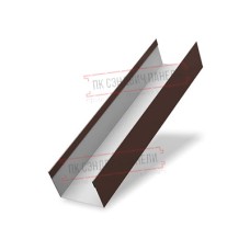 Крышка 30х15 жалюзи Texas 0,7 PE с пленкой RAL 8017 шоколад