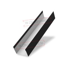 Крышка 45х20 жалюзи Texas 0,45 Drap RAL 9005 черный