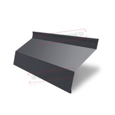 Ламель жалюзи Milan new 0,5 Atlas с пленкой RAL 7024 мокрый асфальт
