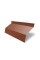 Купить ламель жалюзи Milan new 0,5 Satin с пленкой RAL 8004 терракота 