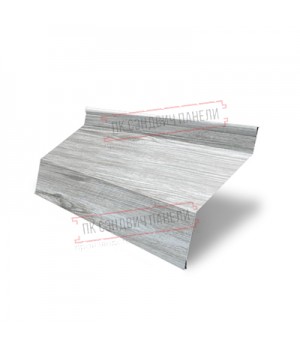 Ламель жалюзи Milan 0,45 Print Elite Snow Wood