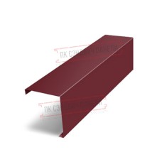 Burundagi dekorativ qoplash Milan, Tokio 0,5 atlas Ral 3005 qizil sharob bilan