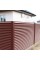 Устунга бурчакли декоратив қоплама жалюзи Milan, Tokyo 0,5 Satin плёнкали RAL 3009 қирмизи