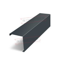 Декоративная накладка на столб жалюзи Milan,Tokyo 0,5 Satin Мatt RAL 7016 антрацитово-серый Декоративная накладка на столб жалюзи Milan,Tokyo 0,5 Satin Мatt RAL 7016 антрацитово-серый