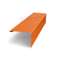 Qoplama (katta va kichik darvoza uchun) 25x35 jalyuzi Milan, Tokyo, Palermo 0,45 PE s plenkoy RAL 2004 to‘q sariq (L1,68)