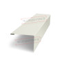 Нащельник (для калиток и ворот) 25х35 жалюзи Milan, Tokyo, Palermo 0,45 PE-double с пленкой RAL 9003 сигнальный белый (L1,68)