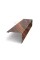 Купить нащельник (для калиток и ворот) 25х35 жалюзи Milan, Tokyo, Palermo 0,45 Print EliteChestnut Wood (L1,68) (обратная сторона серая) 