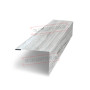Нащельник (для калиток и ворот) 25х35 жалюзи Milan, Tokyo, Palermo 0,45 Print Elite Snow wood (L1,68)