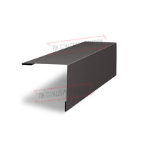 Planka yakunlovchi 50x50 jalyuzi Milan 0,5 Quarzit PRO Matt RR 32 toʻq-jigarrang