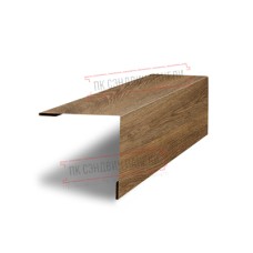Планка завершающая 50х50 жалюзи Milan 0,45 Print Elite Antique Wood