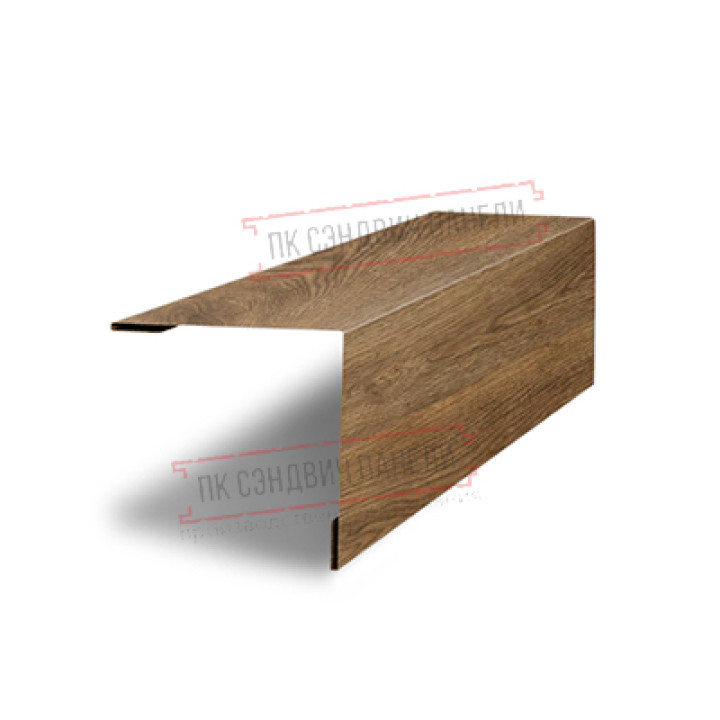 Планка завершающая 50х50 жалюзи Milan 0,45 Print Elite Antique Wood