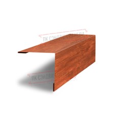 Планка завершающая 50х50 жалюзи Milan 0,45 Print Elite Cherry Wood
