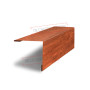 Планка завершающая 50х50 жалюзи Milan 0,45 Print Elite Cherry Wood