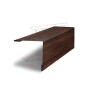 Планка завершающая 50х50 жалюзи Milan 0,45 Print Elite Choco Wood