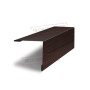 Планка завершающая 50х50 жалюзи Milan 0,45 Print Elite Coffee Wood