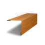 Планка завершающая 50х50 жалюзи Milan 0,45 Print-double Elite Golden Wood