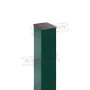 Столб 62х55х1,4х2500 RAL 6005
