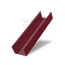 Стойка жалюзи Texas 0,7 PE с пленкой RAL 3005 красное вино