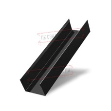 Стойка жалюзи Milan,Tokyo 0,45 Drap RAL 9005 черный