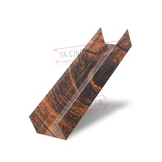 Стойка жалюзи Milan,Tokyo 0,45 Print Elite Chestnut Wood (обратная сторона серая)