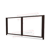 Ворота Жалюзи 2,0х3,6 RAL 8017 без заполнения