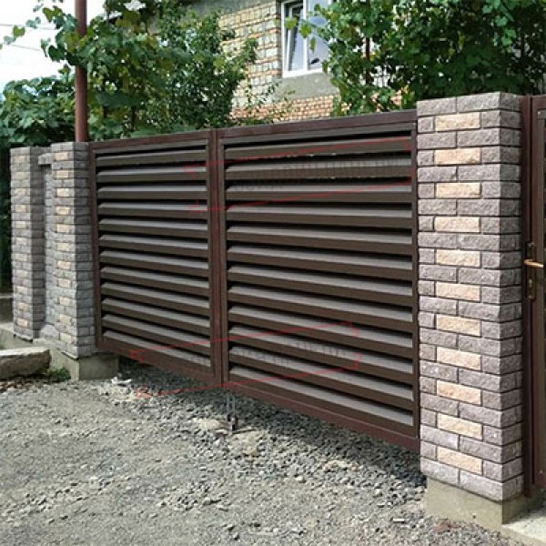 Жалюзи дарвоза 1,68х3,6 RAL 8017 тўлдирувчисиз