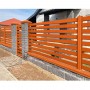 Ламель обратная 125 Texas стартовая/финишная для калиток и ворот0,45 PE с пленкой RAL 2004 оранжевый