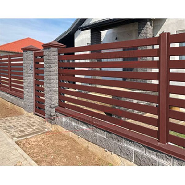 Купить ламель обратную 150 жалюзи Texas 0,5 GreenCoat Pural BT, matt RR 29 красный (RAL 3009 оксидно-красный) 
