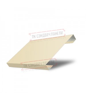 Ламель лицевая 125 Texas стартовая/финишная для калиток и ворот 0,45 PE RAL 1015 светлая слоновая кость