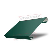 Ламель лицевая 125 жалюзи Texas 0,7 PE с пленкой RAL 6005 зеленый мох