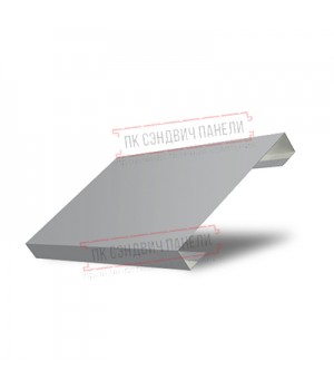 Ламель лицевая 125 Texas стартовая/финишная для калиток и ворот 0,45 Drap RAL 7004 сигнальный серый