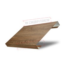 Ламель лицевая 125 жалюзи Texas 0,45 Print Premium Antique Wood
