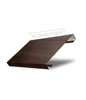 Ламель лицевая 125 Texas стартовая/финишная для калиток и ворот 0,45 PT Elite Choco Wood
